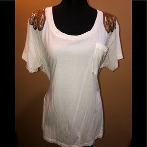 Express embellished T-shirt blouse